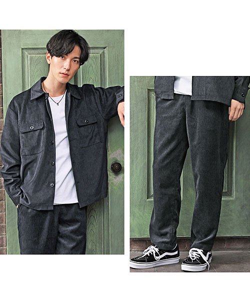 上下セットコーデュロイメンズcpoシャツジャケットシェフパンツセットアップ トップイズム Topism Magaseek 上下セットコーデュロイメンズcpoシャツジャケットシェフパンツセットアップ トップイズム Topism Magaseek