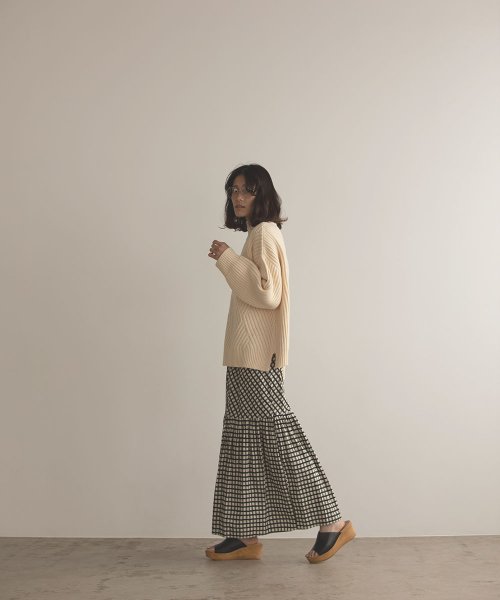 marjour(マージュール)/DIAGONAL LIB KNIT/img15