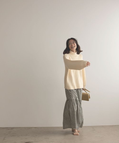 marjour(マージュール)/DIAGONAL LIB KNIT/img19