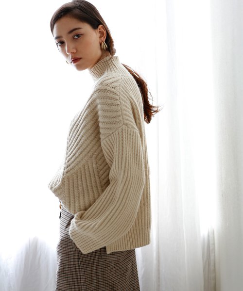 marjour(マージュール)/DIAGONAL LIB KNIT/img47