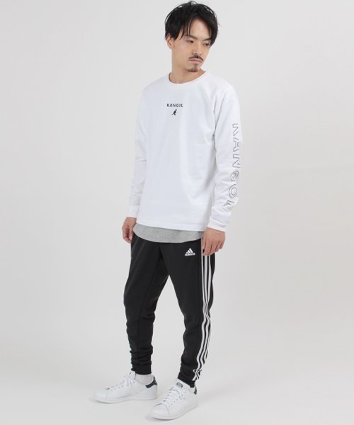 KANGOL(KANGOL)/【KANGOL】 カンゴール ソデロゴプリント ロングTシャツ ユニセックス/img01