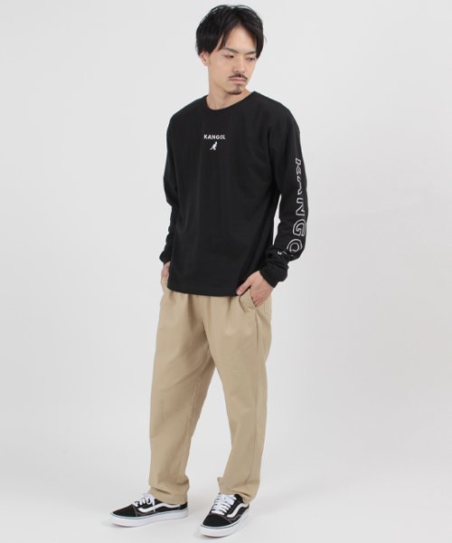 KANGOL(KANGOL)/【KANGOL】 カンゴール ソデロゴプリント ロングTシャツ ユニセックス/img03