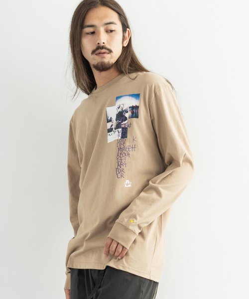 Rocky Monroe(ロッキーモンロー)/Mark Gonzales マークゴンザレス ロンT メンズ レディース Tシャツ カットソー 長袖 オーバーサイズ ドロップショルダー ビッグシルエット プリ/img11