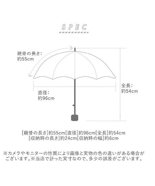 BACKYARD FAMILY(バックヤードファミリー)/niftycolors ニフティカラーズ  スタンダードミニ 折りたたみ傘 55cm/img08