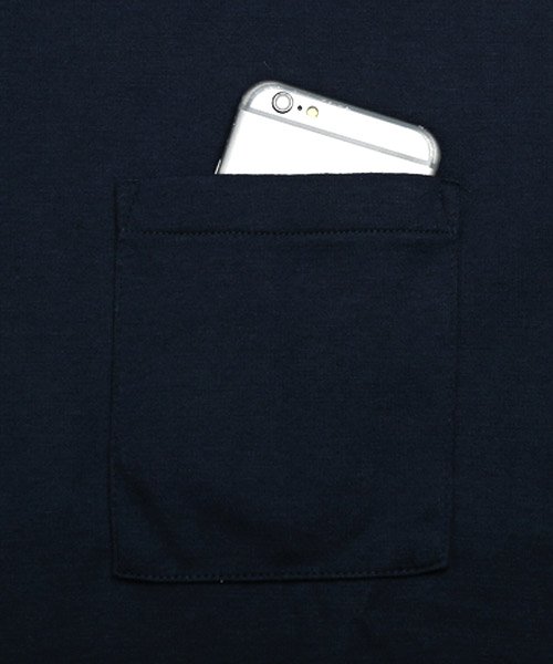 LUXSTYLE(ラグスタイル)/胸ポケットクルーネックロンT/ロンT メンズ 長袖Tシャツ ビッグシルエット ポケット/img23