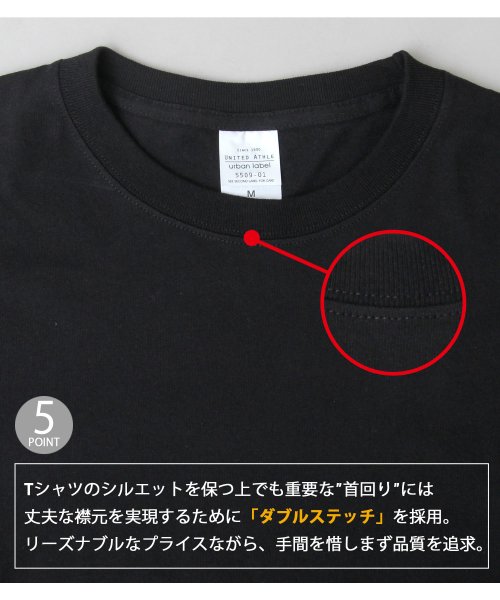 AMS SELECT(エーエムエスセレクト)/【United Athle/ユナイテッドアスレ】 5.6オンスビッグシルエットロングスリーブTシャツ/袖リブ/ロンT/img06