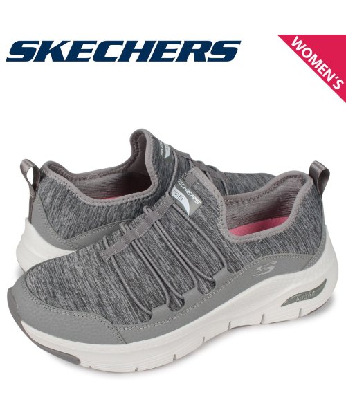 スケッチャーズ Skechers アーチ フィット スニーカー レディース Arch Fit Rainbow View グレー スケッチャーズ Skechers Magaseek