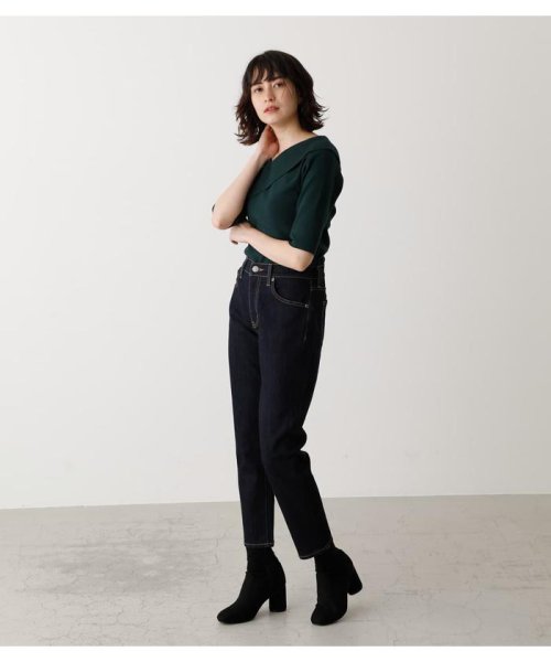 AZUL by moussy(アズールバイマウジー)/JUST WAIST DENIM TAPERED/img02