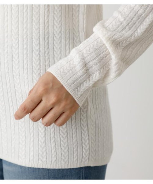 AZUL by moussy(アズールバイマウジー)/NUDIE 2WAY CABLE KNIT TOPS/img07