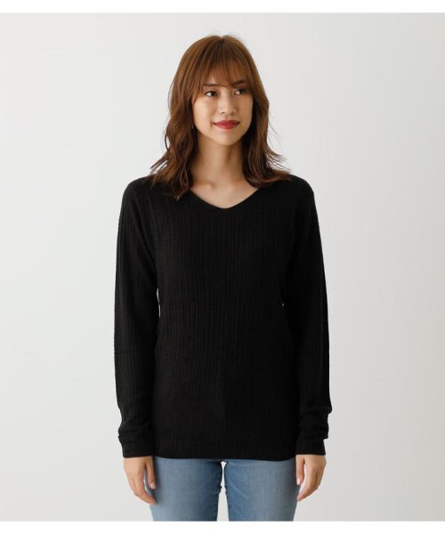 AZUL by moussy(アズールバイマウジー)/NUDIE 2WAY CABLE KNIT TOPS/img11