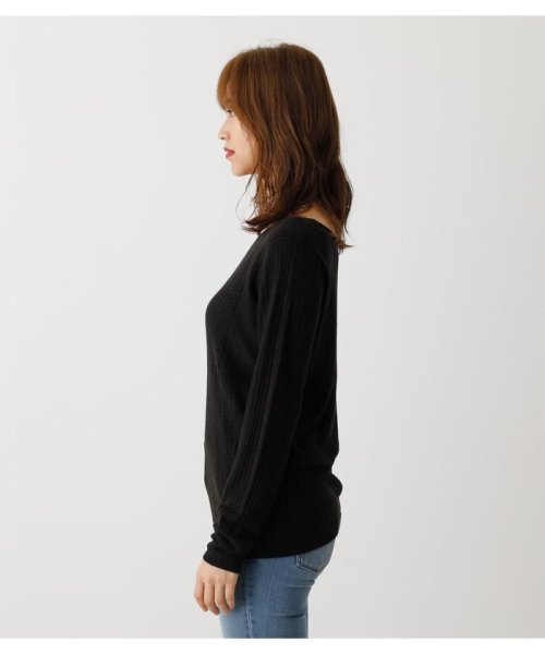 AZUL by moussy(アズールバイマウジー)/NUDIE 2WAY CABLE KNIT TOPS/img12