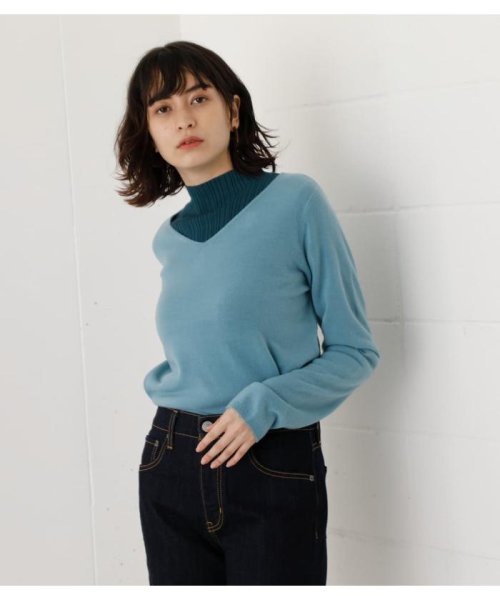 AZUL by moussy(アズールバイマウジー)/NUDIE 2WAY V／N KNIT/img18