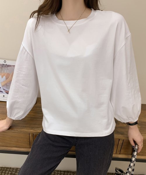 セール 長袖ｔシャツ レディース 無地 カットソー ヒップホップ ダンス 黒 白 オーバーサイズ おおしゃれ ショッピングゴー Shoppinggo Magaseek