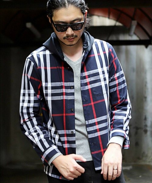 セール ツイルビッグチェックシャツパーカ ラトルトラップ Rattle Trap Magaseek