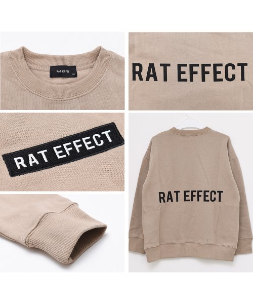 RAT EFFECT(ラット エフェクト)/裏起毛バックプリントビッグトレーナー/img15