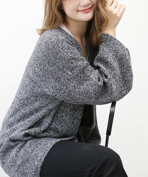 セール あったか厚地ニットコート アウター ニット カーディガン 冬 レディース アミュレット Amulet Magaseek