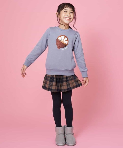 a.v.v(KID'S)(アー・ヴェ・ヴェキッズ)/[100－130]シャギーチェックキュロット[WEB限定サイズ]/img04