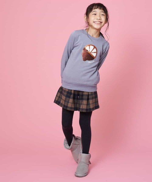 a.v.v(KID'S)(アー・ヴェ・ヴェキッズ)/[100－130]シャギーチェックキュロット[WEB限定サイズ]/img05