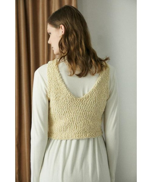moussy(マウジー)/PON PON YARN KNIT BUSTIER/img01