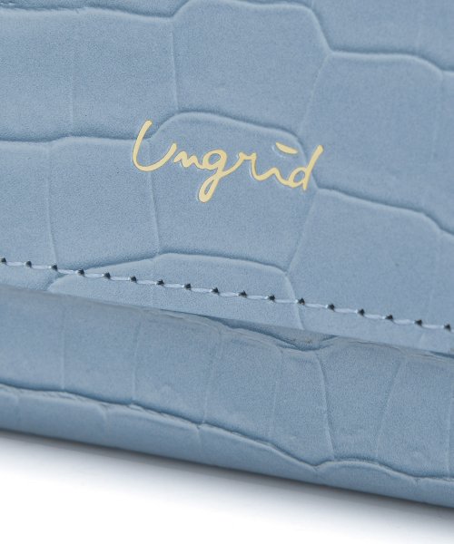 UNGRID bag(アングリッド　バッグ)/シャイニースモールクロコがま口財布/img49