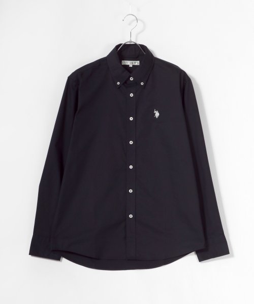 LAZAR(ラザル)/【Lazar】U.S. POLO ASSN./ユーエスポロアッスン 【別注】 コットン 無地 レギュラーカラーシャツ/シャツジャケット/img03