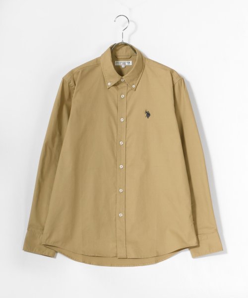 LAZAR(ラザル)/【Lazar】U.S. POLO ASSN./ユーエスポロアッスン 【別注】 コットン 無地 レギュラーカラーシャツ/シャツジャケット/img05