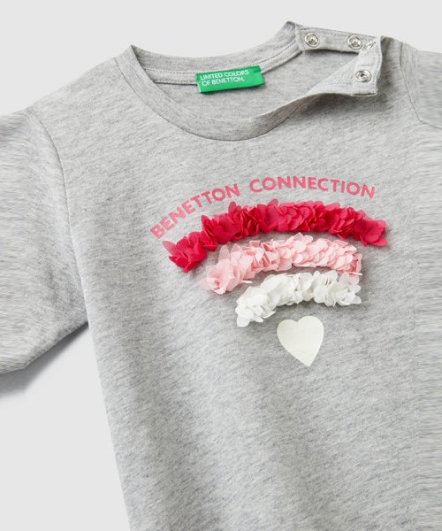 BENETTON (UNITED COLORS OF BENETTON GIRLS)(ユナイテッド　カラーズ　オブ　ベネトン　ガールズ)/フラワーモチーフロゴTシャツ・カットソー/img07