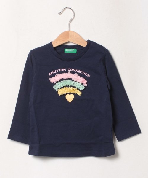 BENETTON (UNITED COLORS OF BENETTON GIRLS)(ユナイテッド　カラーズ　オブ　ベネトン　ガールズ)/フラワーモチーフロゴTシャツ・カットソー/img14