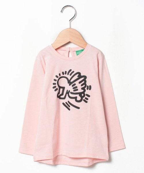 BENETTON (UNITED COLORS OF BENETTON GIRLS)(ユナイテッド　カラーズ　オブ　ベネトン　ガールズ)/【キース・ヘリングコラボ】プリント長袖Tシャツ・カットソー/img17