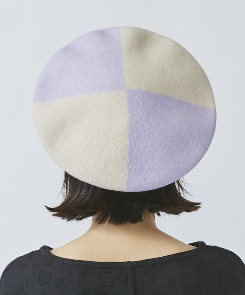 OVERRIDE(OVERRIDE)/OVERRIDE BASQUE COLOR PANEL BERET/img11