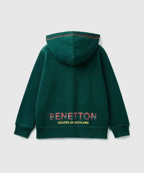 BENETTON (UNITED COLORS OF BENETTON BOYS)(ユナイテッド　カラーズ　オブ　ベネトン　ボーイズ)/スウェットエンブレムアップリケフードパーカー/img01