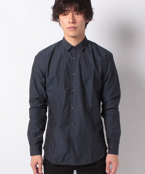 セール 細ボーダースリムシャツ シスレー メンズ Sisley Magaseek