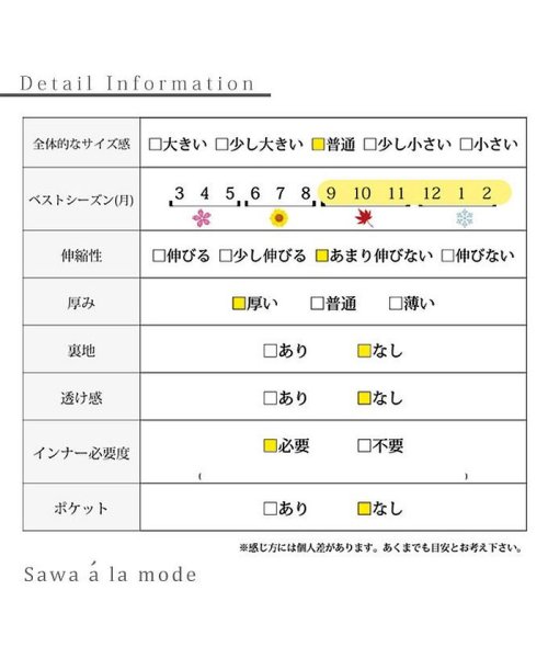 Sawa a la mode(サワアラモード)/袖ボタンの黒レースニットトップス/img19
