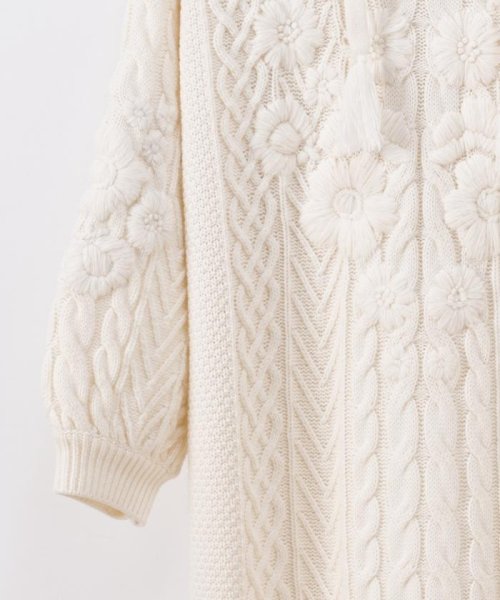 セール 60 Off Tvドラマ着用 刺繍ケーブルニットワンピース グレースコンチネンタル Grace Continental Magaseek