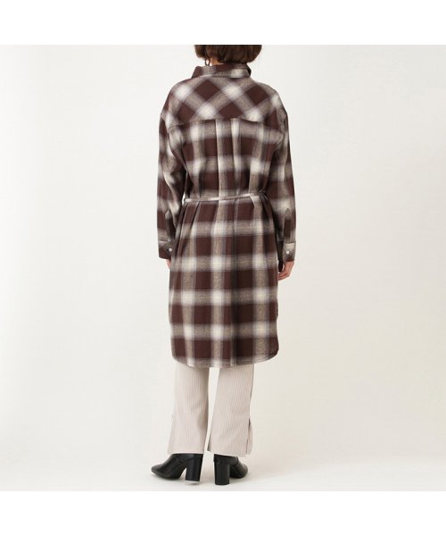 Navy ネイビー コットンフランネルシャツワンピース Mh807 609 マックハウス レディース Mac House Women Magaseek