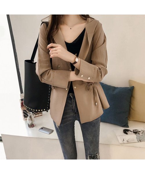 ジャケット ブルゾン レディース マウンテンパーカー フーディージャケット ゆったり ベージュ カーキ ブラック 黒 羽織 薄手 軽い 人気 おしゃれ お洒落 シュベック Svec Magaseek