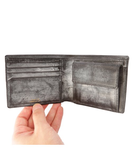 ポーター ビル ブライドル ウォレット 185－02255 吉田カバン 財布 二つ折り財布 本革 ブライドルレザー メンズ ブランド PORTER 