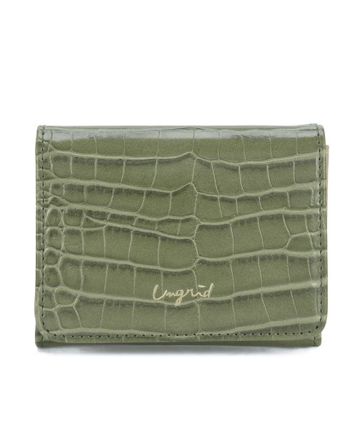 UNGRID bag(アングリッド　バッグ)/シャイニースモールクロコ 三つ折りミニ財布/img33