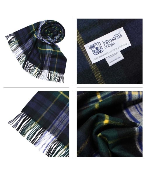 Johnstons(ジョンストンズ)/ジョンストンズ Johnstons マフラー カシミア 大判 チェック レディース メンズ CASHMERE TARTAN STOLES WA000056/img05