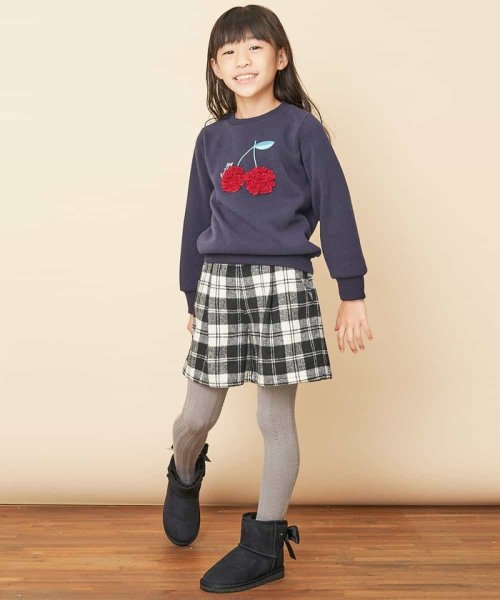 a.v.v(KID'S)(アー・ヴェ・ヴェキッズ)/[100－130]シャギーチェックキュロット[WEB限定サイズ]/img07