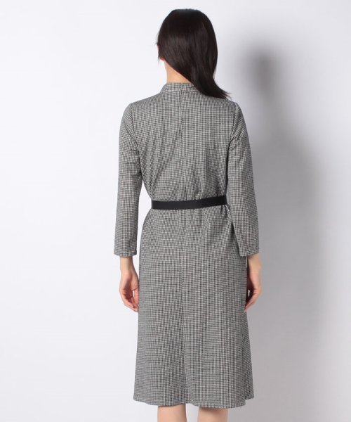 セール 千鳥格子柄ハイネックワンピース レリアンプラスハウス Leilian Plus House Magaseek