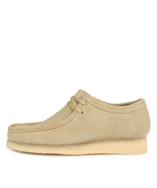 クラークス clarks ワラビーブーツ メンズ WALLABEE ベージュ 26155515 クラークス