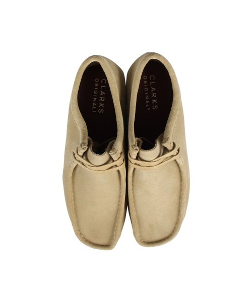 クラークス clarks ワラビーブーツ メンズ WALLABEE ベージュ 26155515 クラークス