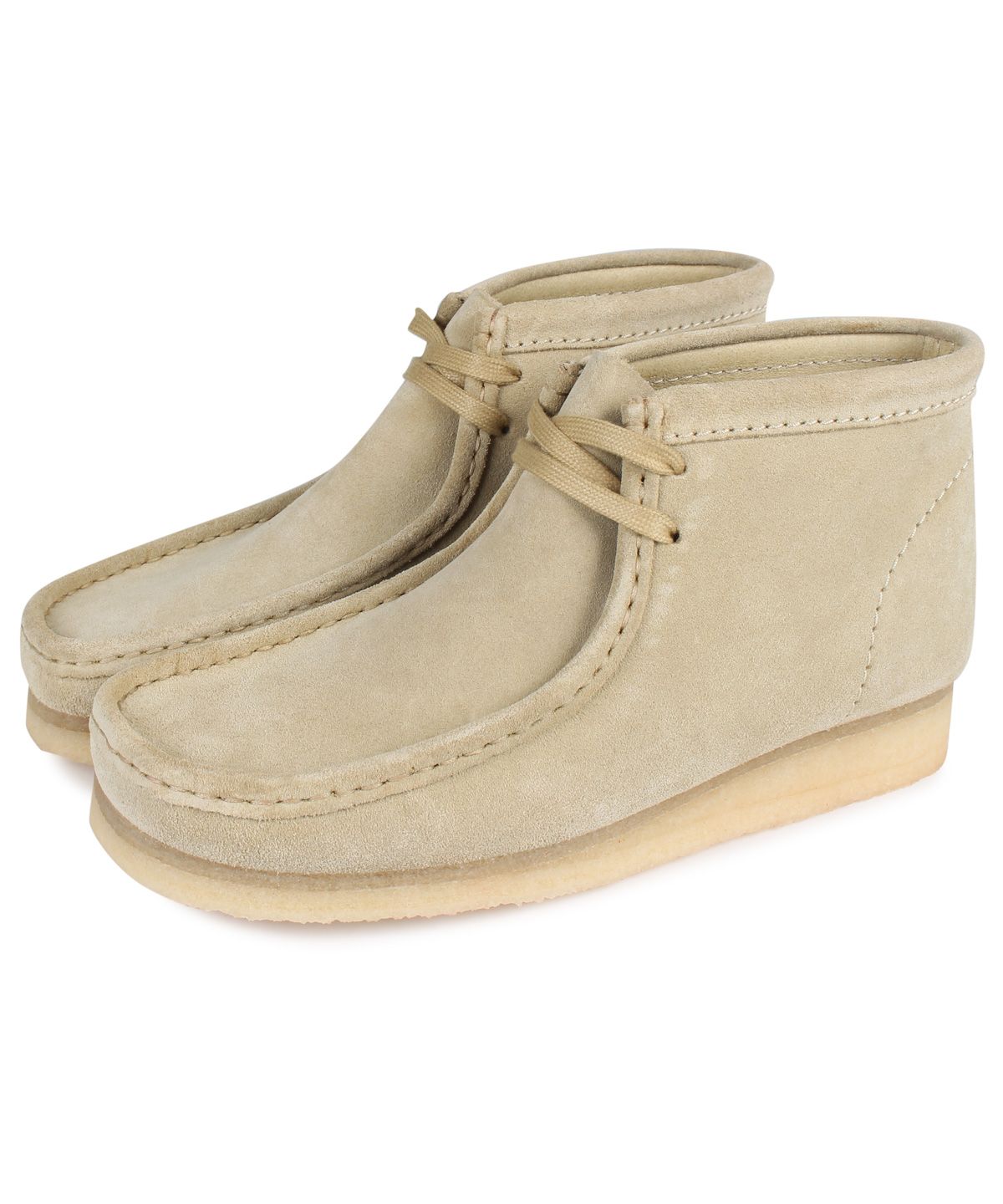 クラークス clarks ワラビーブーツ メンズ WALLABEE BOOT ベージュ 26155516