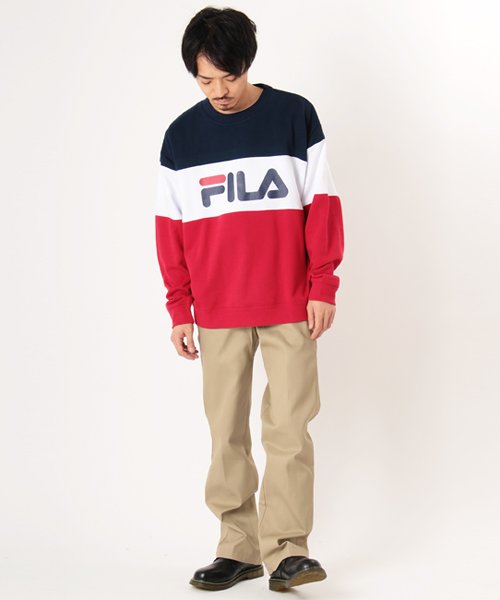 FILA(フィラ)/【FILA】フィラ 切替プリント スウェット トレーナー ユニセックス/img02