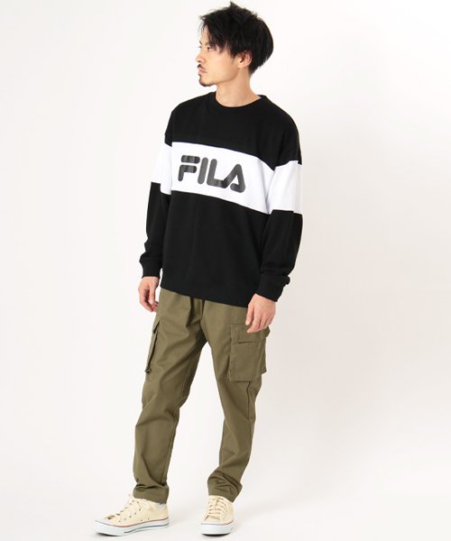 FILA(フィラ)/【FILA】フィラ 切替プリント スウェット トレーナー ユニセックス/img03