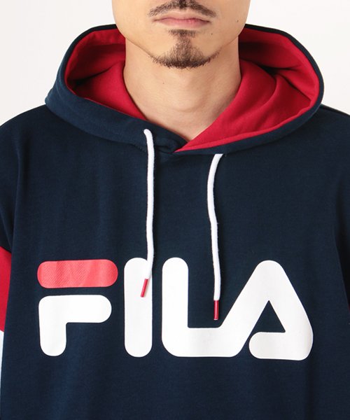 FILA(フィラ)/【FILA】フィラ 袖切替プリント スウェット フーデット パーカー ユニセックス/img05