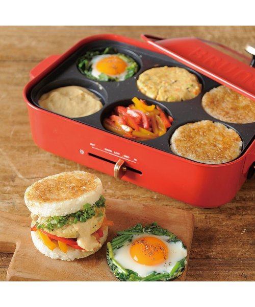 Bruno ブルーノ ホットプレート ホットケーキ コンパクトホットプレート用 オプション プレート 朝食 昼食 ランチ 小型 小さい 料理 パーティ キッチン ブルーノ Bruno Magaseek