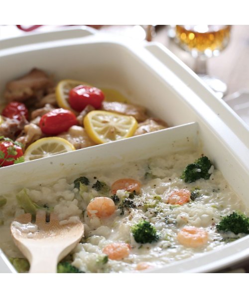 クーポン Bruno ブルーノ ホットプレート グランデサイズ用 仕切り鍋 セラミックコート鍋 大きめ 大型 大きい パーティ キッチン ホワイト 白 Boe026 Na ブルーノ Bruno Magaseek