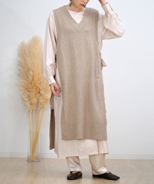 ロングベストニットワンピース andj アンドジェイ Andj Magaseek